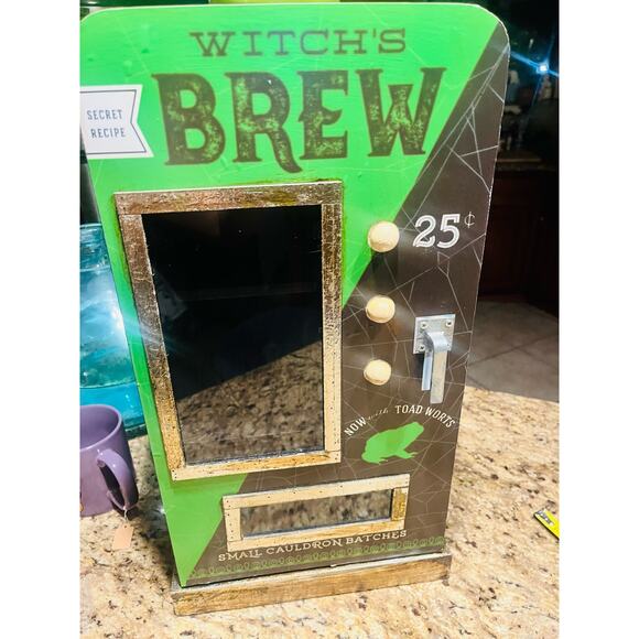 Witches Brew Secret recipe container with Rae Dunn Doubled sided bad witch mug